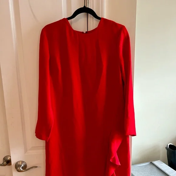 banana republic red sheath dress Soft Luxe Shirred-Side Midi Dress